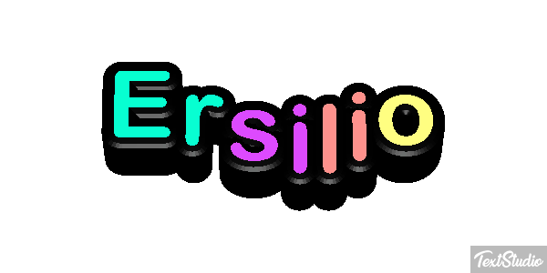 Ersilio Effetto testo
