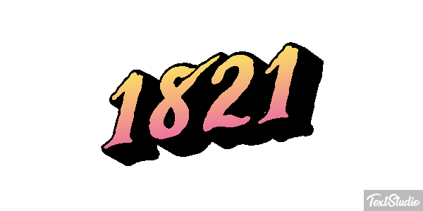 1821 Efecto de texto