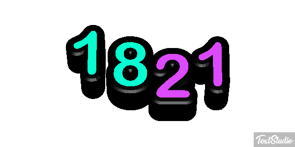 1821 Efecto de texto