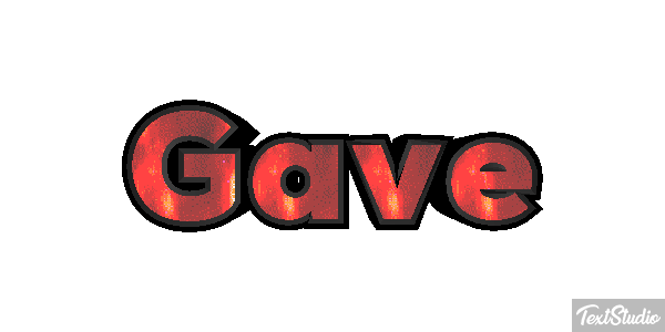 Gave Text effect