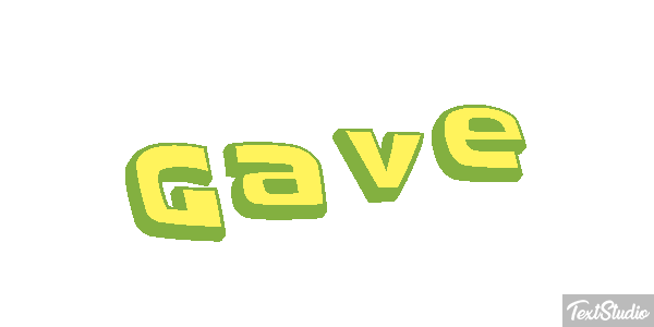 Gave Text effect