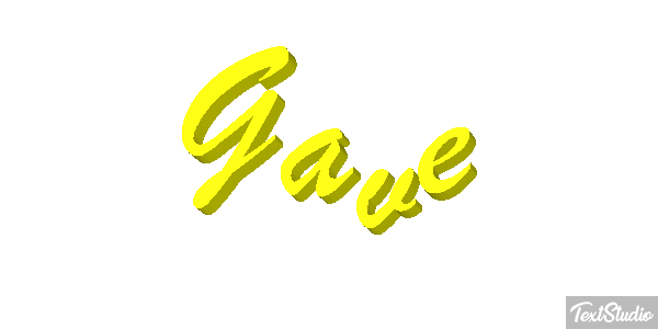 Gave Text effect