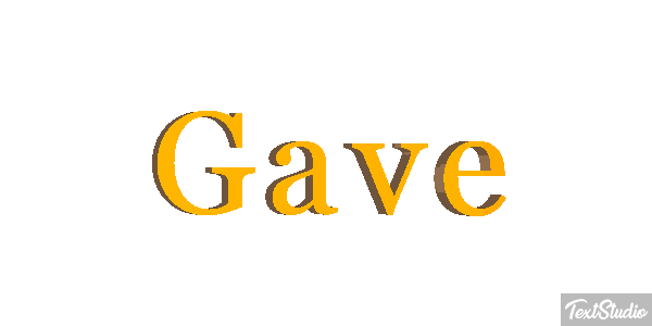Gave Text effect