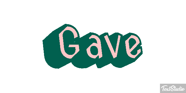 Gave Text effect