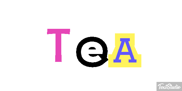Tea Text effect