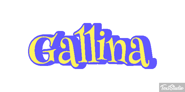 Gallina Efecto de texto