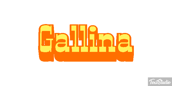 Gallina Efecto de texto