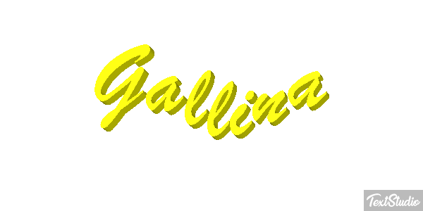 Gallina Efecto de texto
