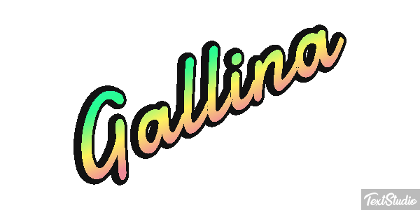 Gallina Efecto de texto