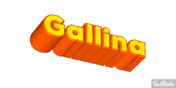Gallina Efecto de texto
