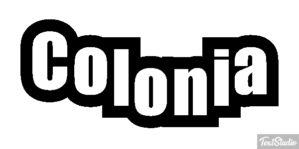 Colônia Efeito do texto