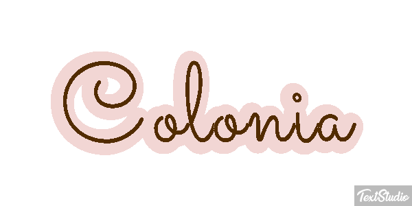 Colônia Efeito do texto