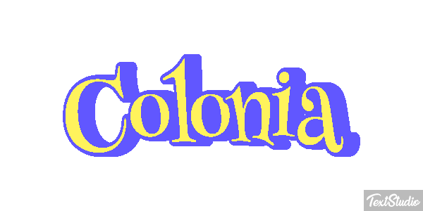 Colônia Efeito do texto