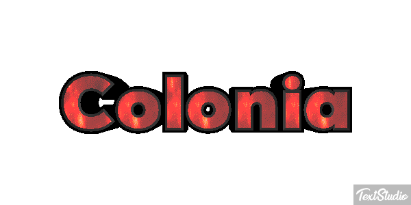 Colônia Efeito do texto