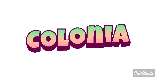 Colônia Efeito do texto