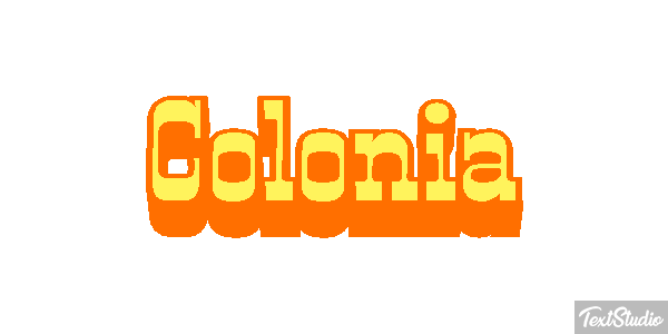 Colônia Efeito do texto