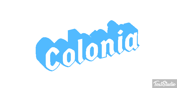 Colônia Efeito do texto