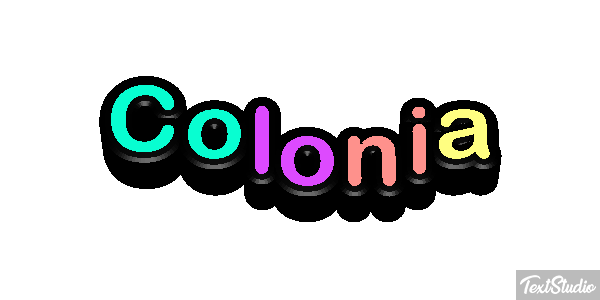 Colônia Efeito do texto