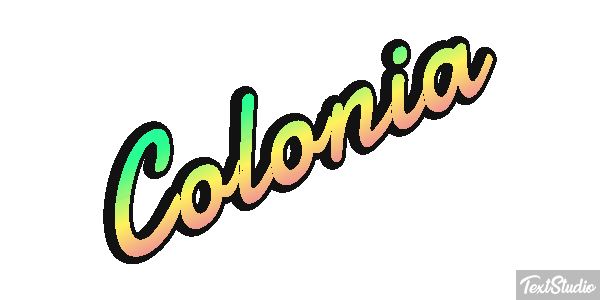 Colônia Efeito do texto