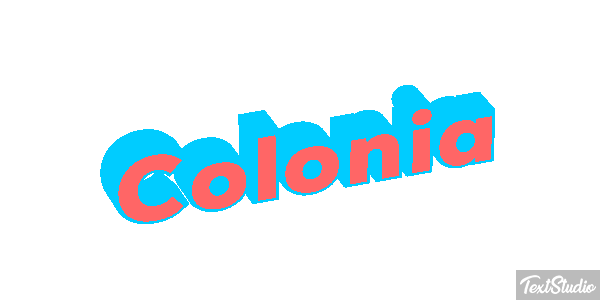 Colônia Efeito do texto