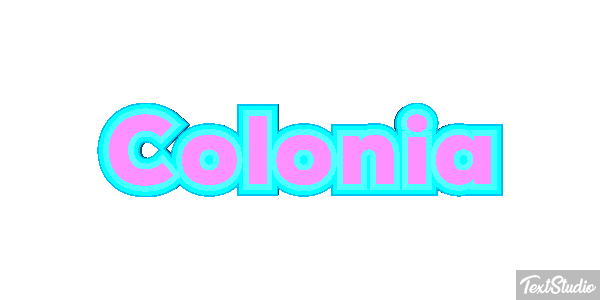 Colônia Efeito do texto