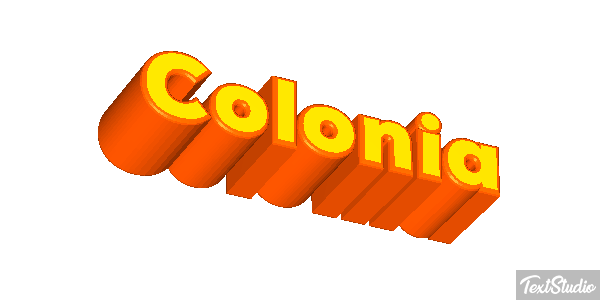 Colônia Efeito do texto