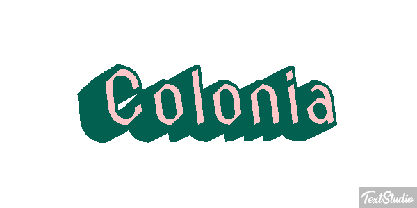 Colônia Efeito do texto