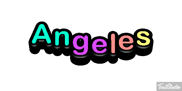 Angeles Text effect