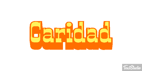 Caridad Efecto de texto