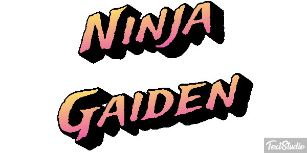 Ninja Gaiden Effetto testo