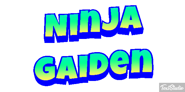 Ninja Gaiden Effetto testo