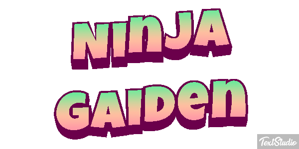 Ninja Gaiden Effetto testo