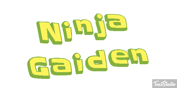 Ninja Gaiden Effetto testo
