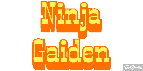 Ninja Gaiden Effetto testo