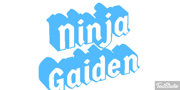 Ninja Gaiden Effetto testo
