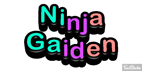 Ninja Gaiden Effetto testo