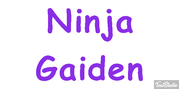 Ninja Gaiden Effetto testo