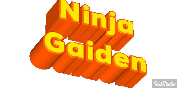 Ninja Gaiden Effetto testo