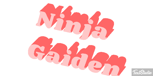 Ninja Gaiden Effetto testo