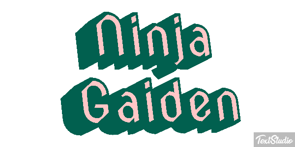 Ninja Gaiden Effetto testo