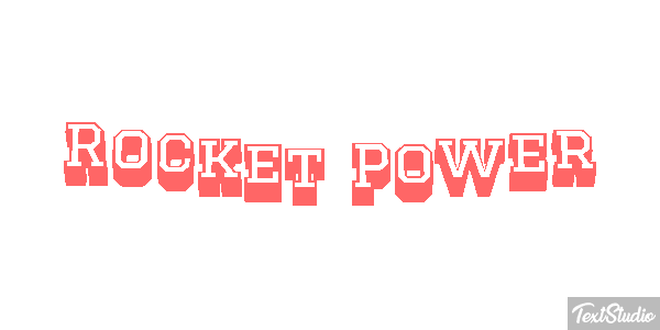 Rocket Power Text effect