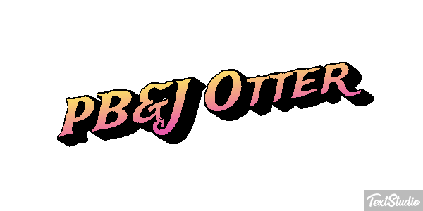PB&J Otter Efecto de texto