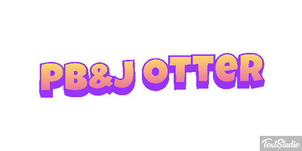 PB&J Otter Efecto de texto