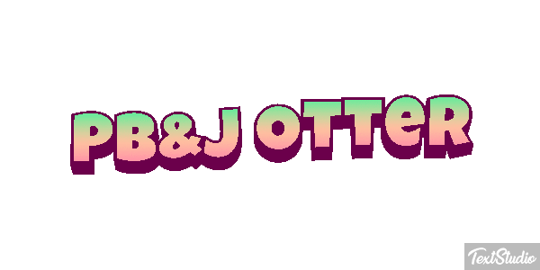 PB&J Otter Efecto de texto