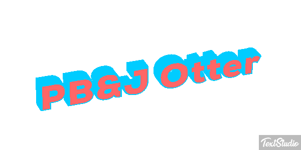 PB&J Otter Efecto de texto