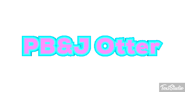 PB&J Otter Efecto de texto