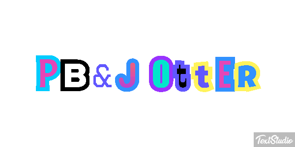PB&J Otter Efecto de texto