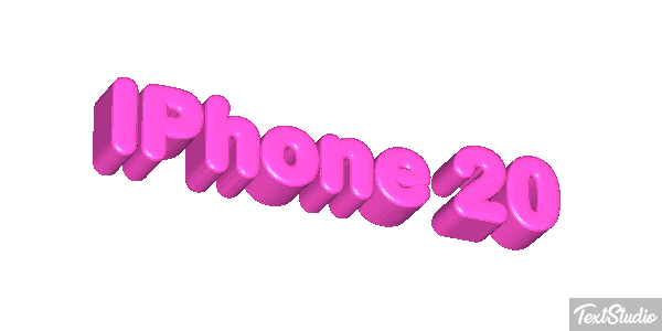IPhone 20 Efeito do texto