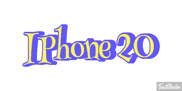 IPhone 20 Efeito do texto