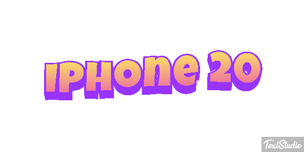 IPhone 20 Efeito do texto